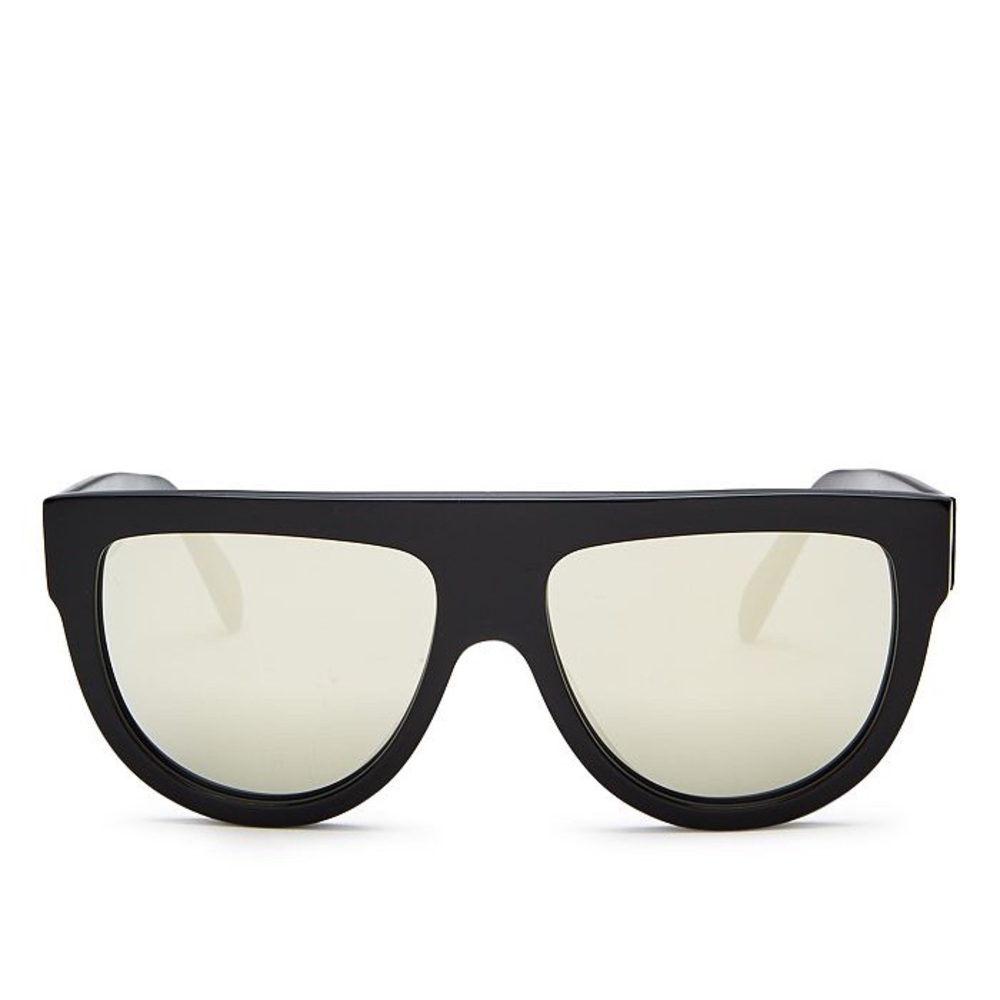 Celine - Mirrored flat-top acetate sunglasses